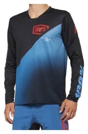 100% R-Core-X Long Sleeve Jersey Blue / Black