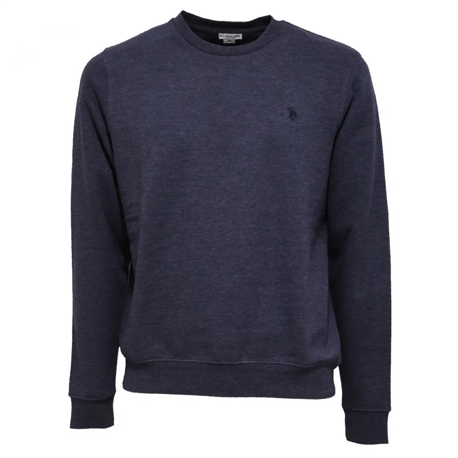 3247AB felpa uomo U.S. POLO ASSN. light blue cotton sweatshirt man