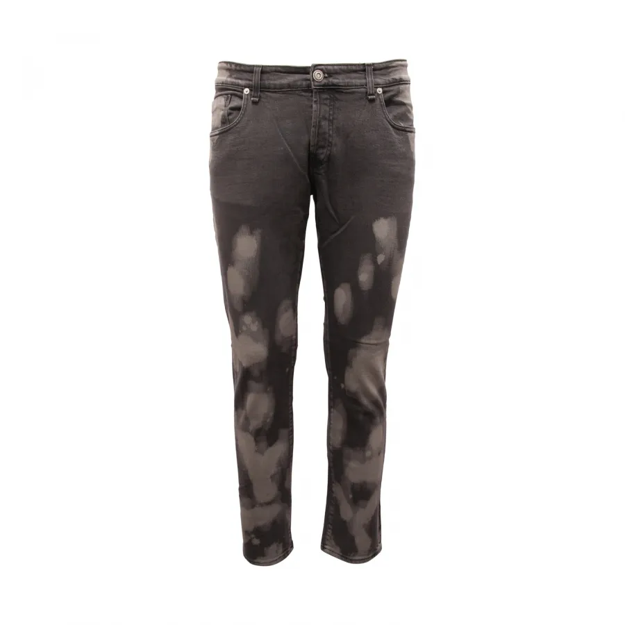 3934AU jeans uomo MESSAGERIE GREEN FLAG man delavè trousers