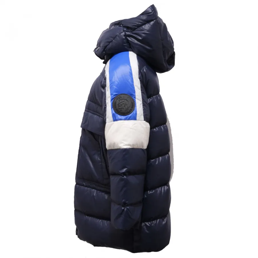 5216AC piumino bimbo boy DIESEL JROGIN blue down padded jacket