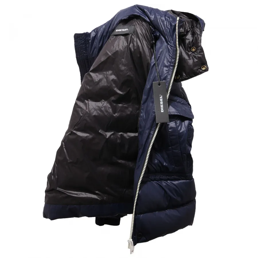 5216AC piumino bimbo boy DIESEL JROGIN blue down padded jacket