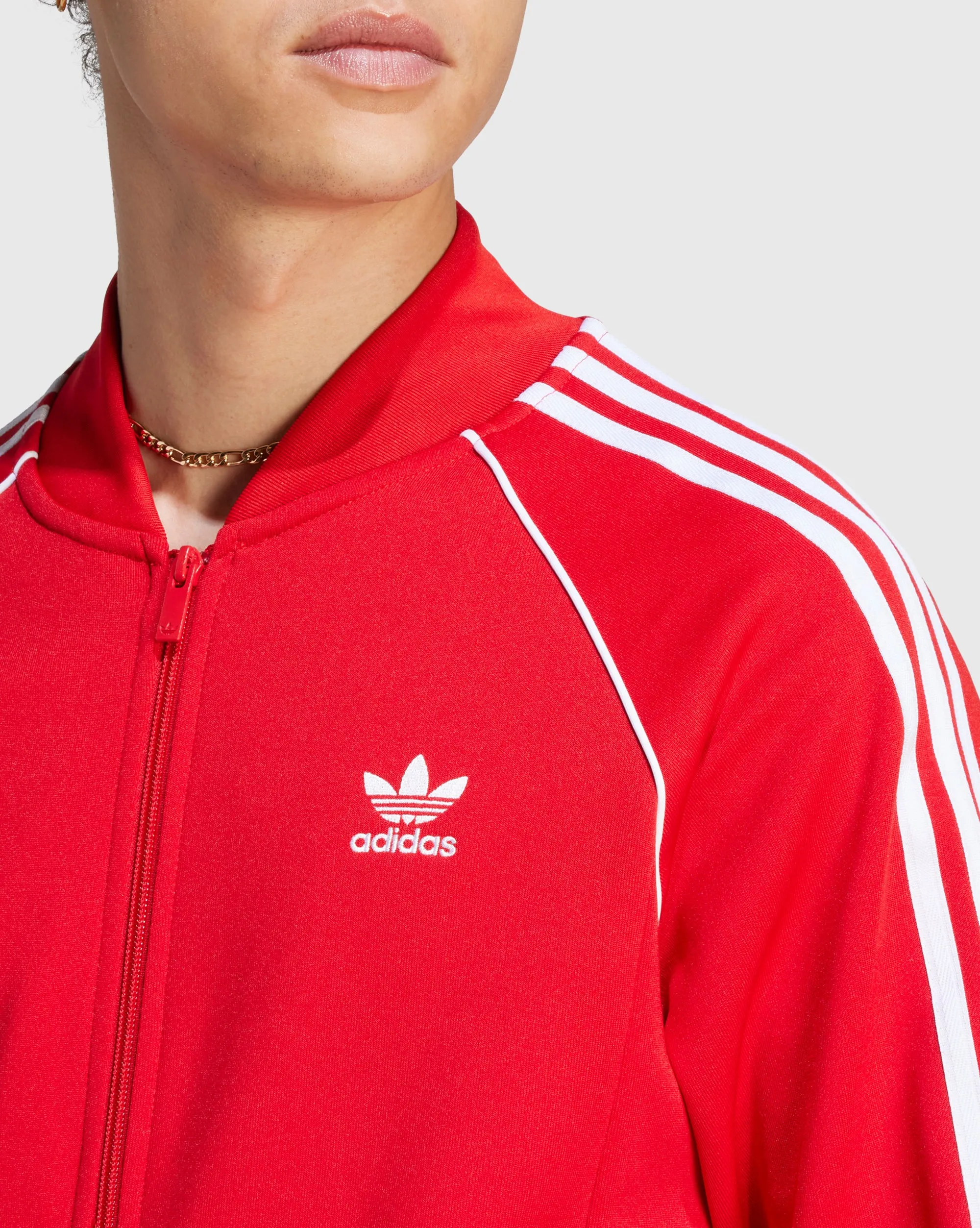 Adidas Originals Felpa SST Track Rosso Uomo