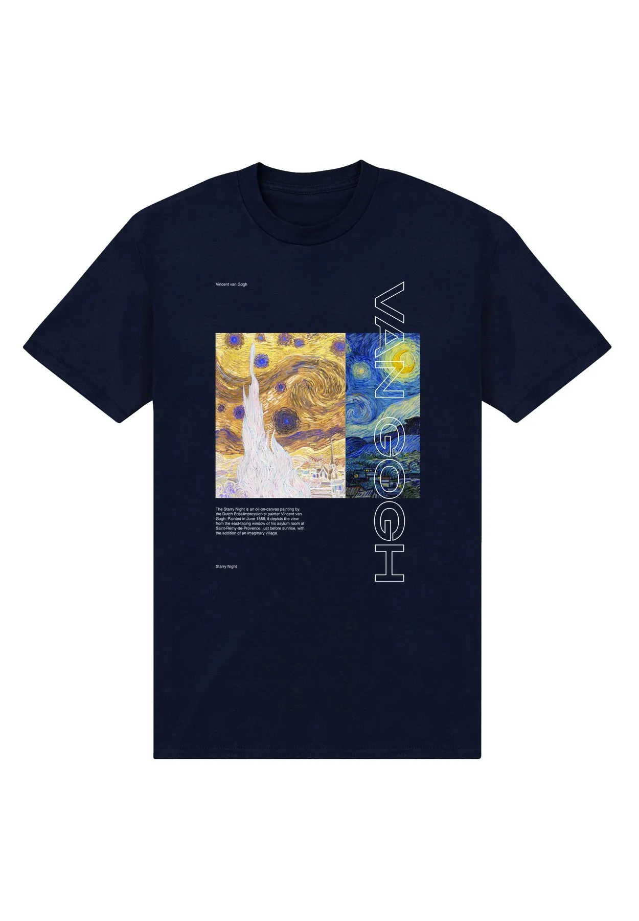 APOH VINCENT VAN GOGH UNISEX STARRY NIGHT - T-shirt con stampa