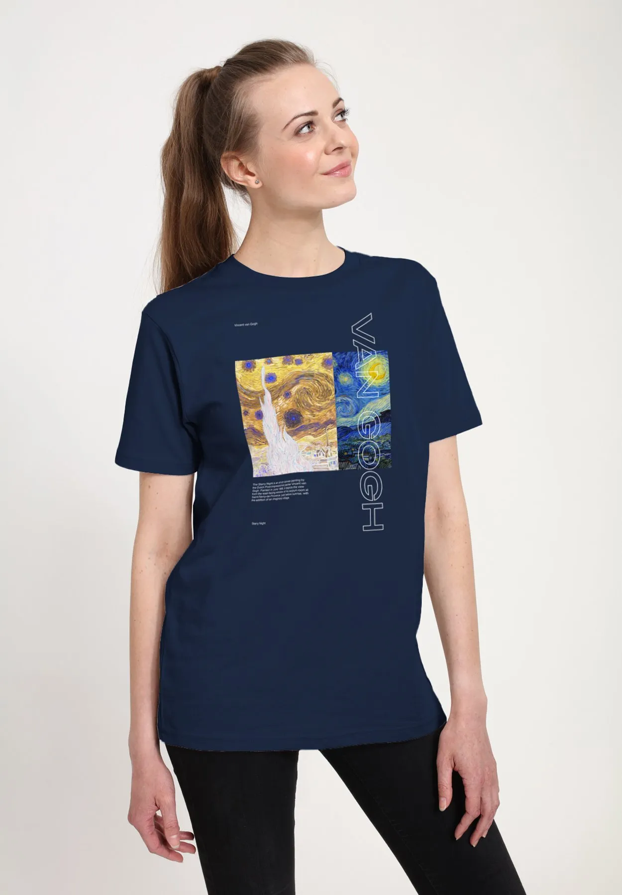 APOH VINCENT VAN GOGH UNISEX STARRY NIGHT - T-shirt con stampa