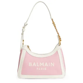 BALMAIN  Borsa ''B-Army'' in tessuto e pelle rosa