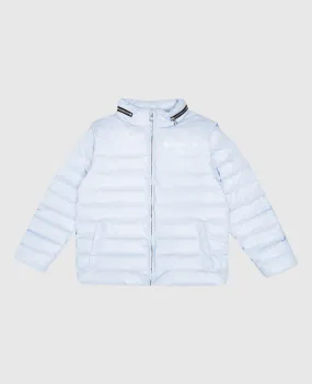 Balmain Piumino blu da bambino con logo BU2P57N00131214