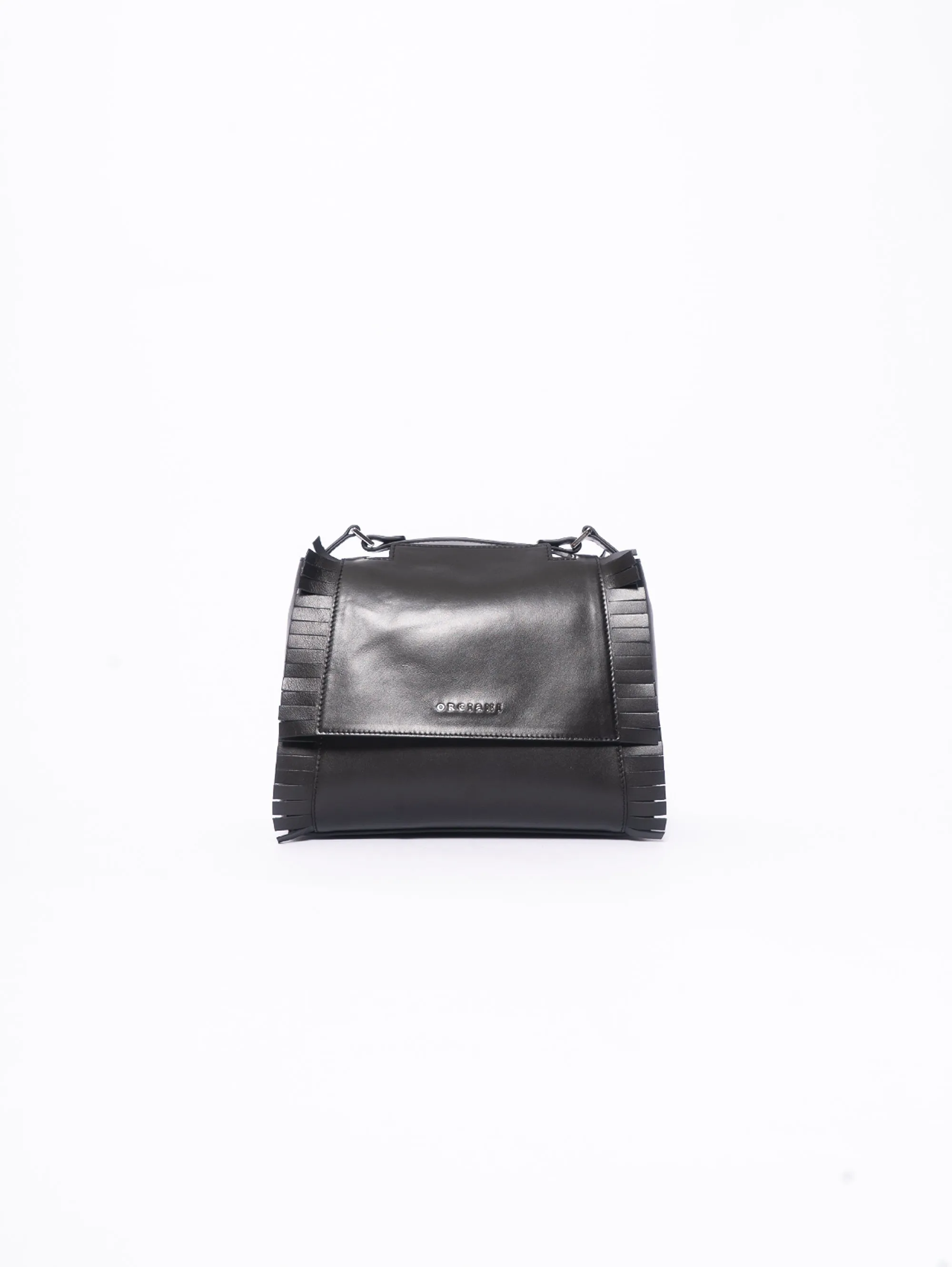 Borsa con Frange Nero