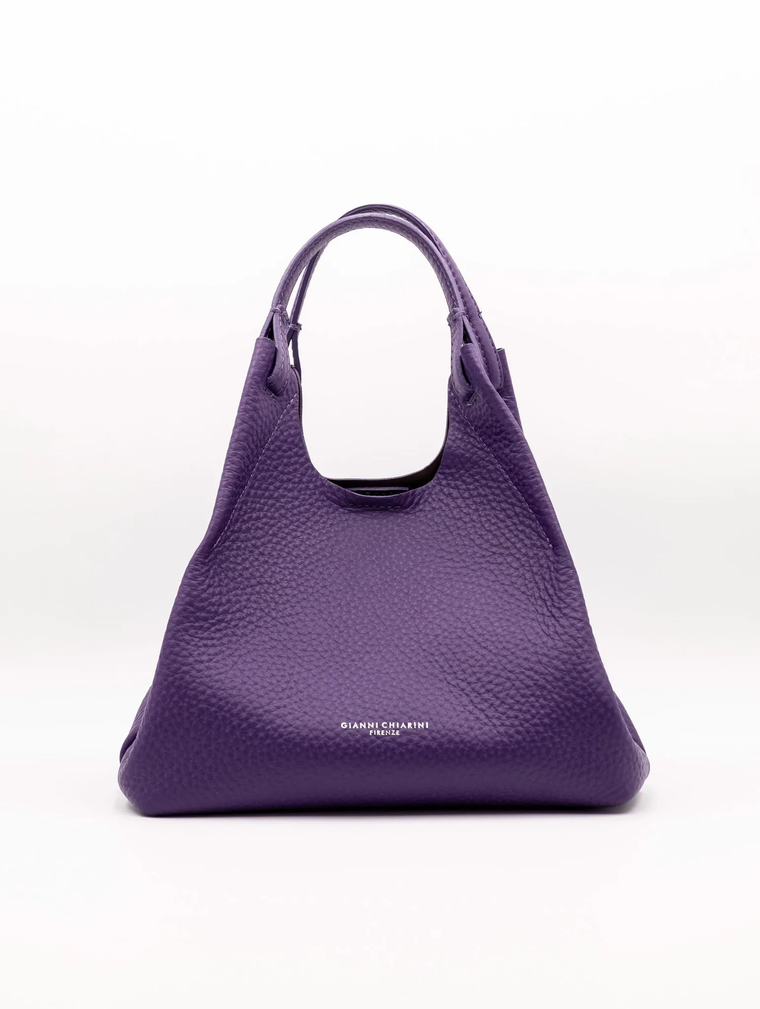 Borsa Dua Gianni Chiarini in Pelle Martellata Viola