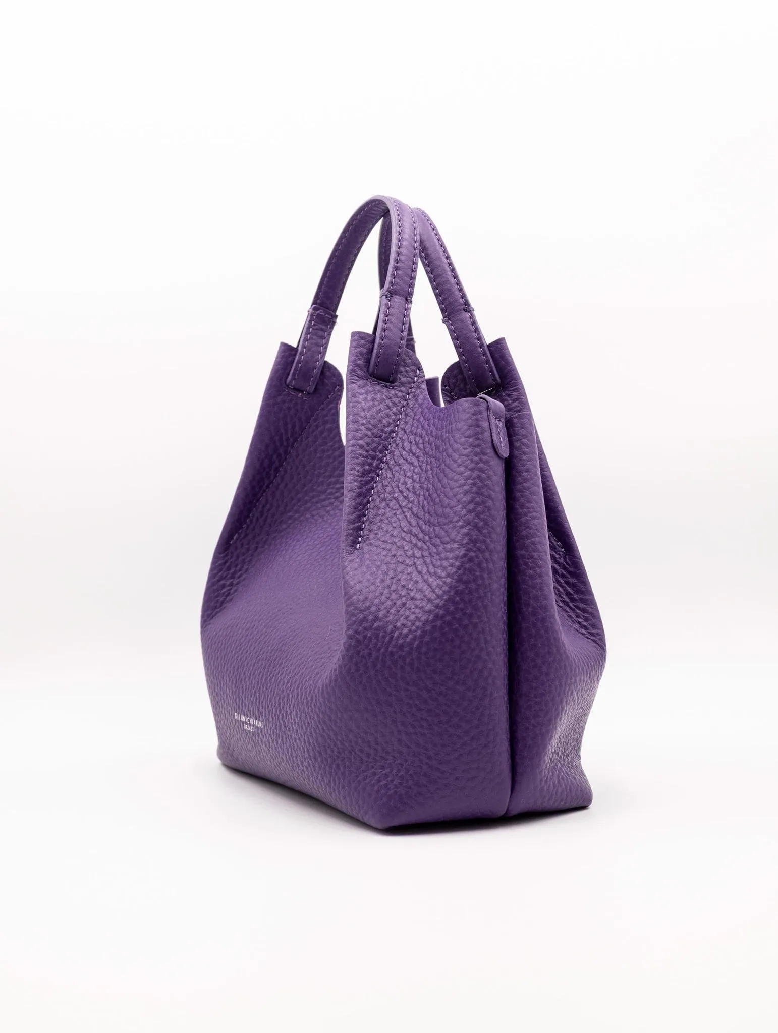 Borsa Dua Gianni Chiarini in Pelle Martellata Viola