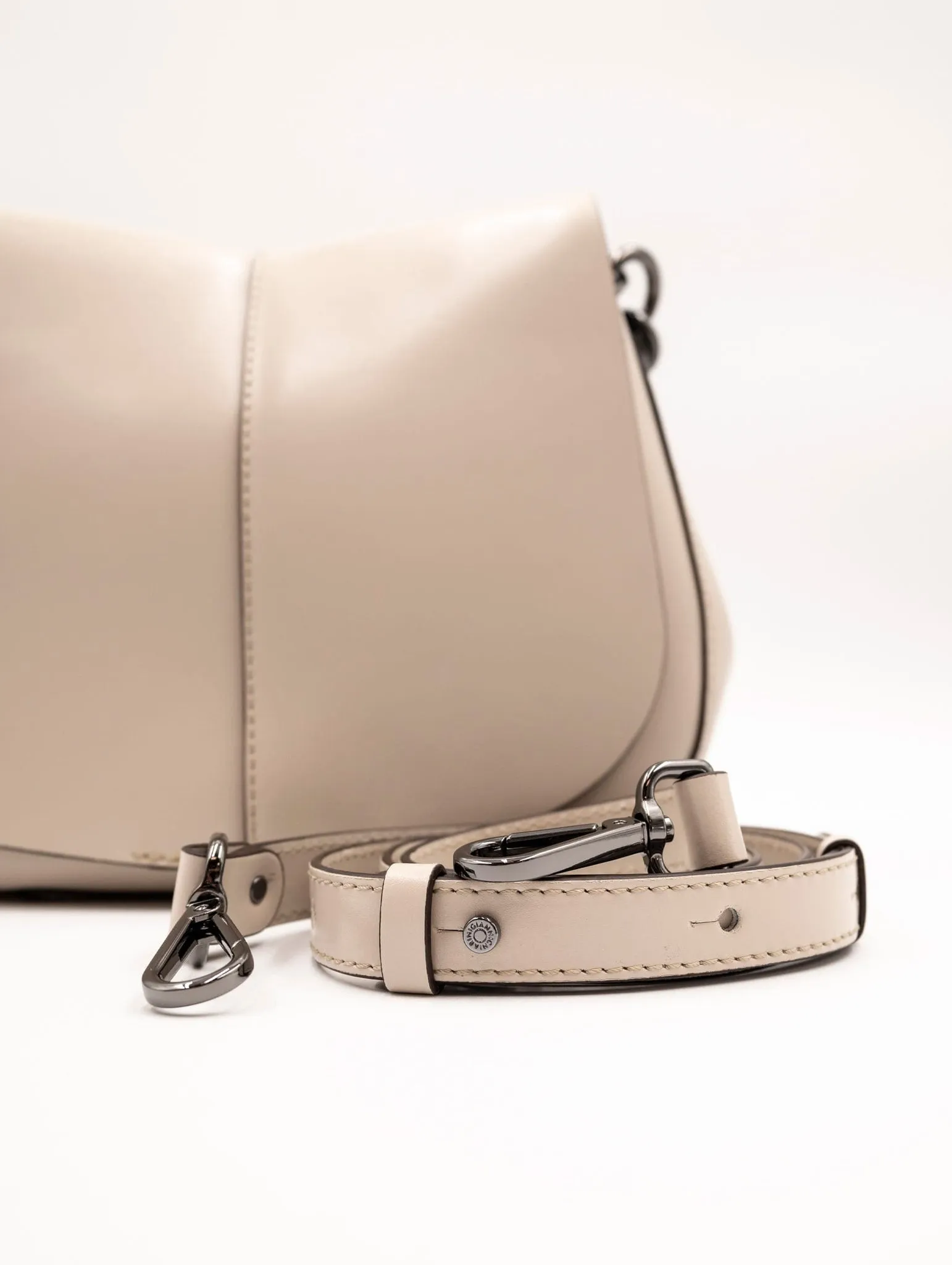 Borsa Gianni Chiarini Helena Round in Pelle Marmo