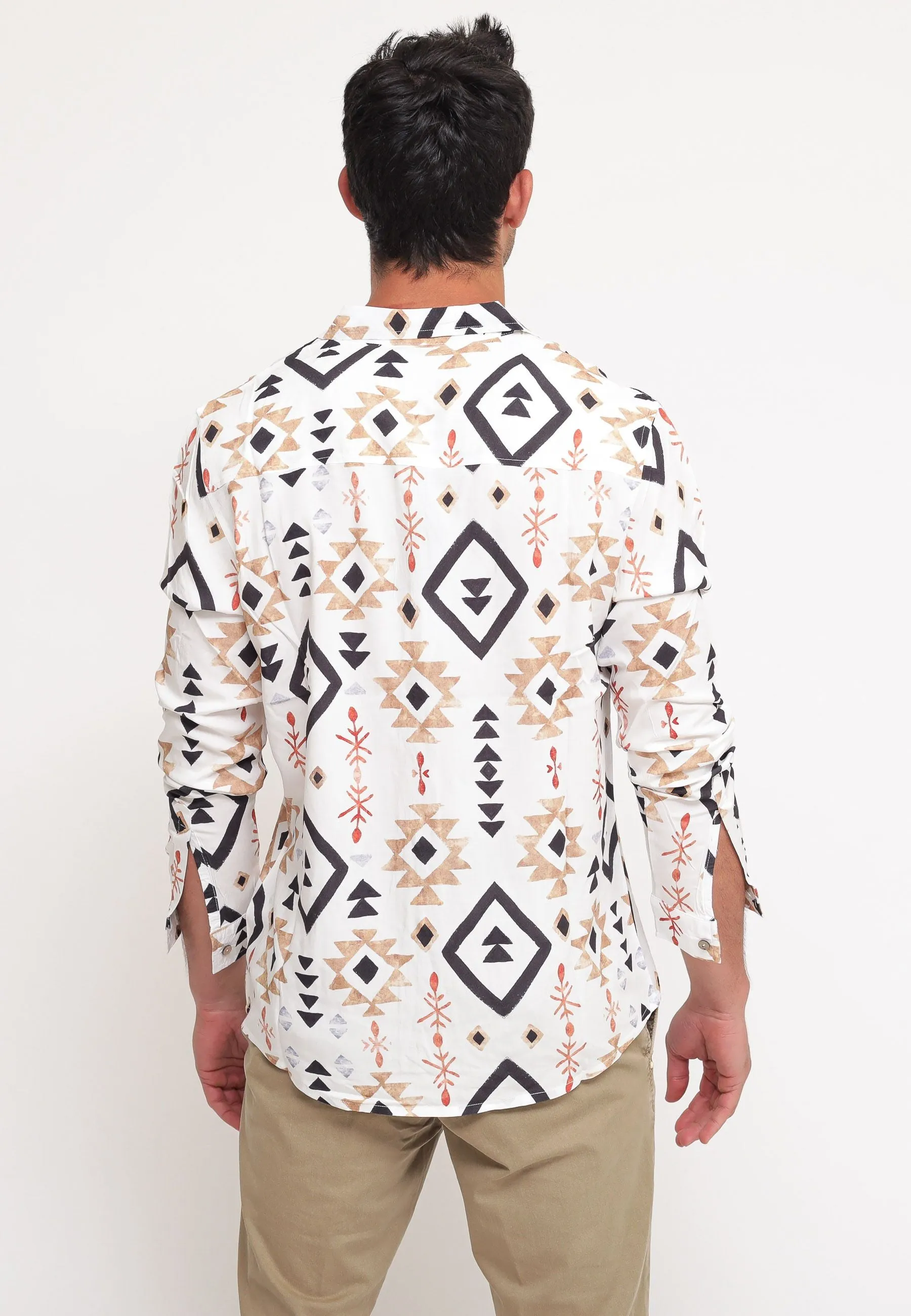 Bowling Shirt Long Sleeve Uxmal White