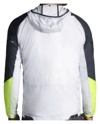 Brooks Run Visible Waterproof Jacket White Yellow