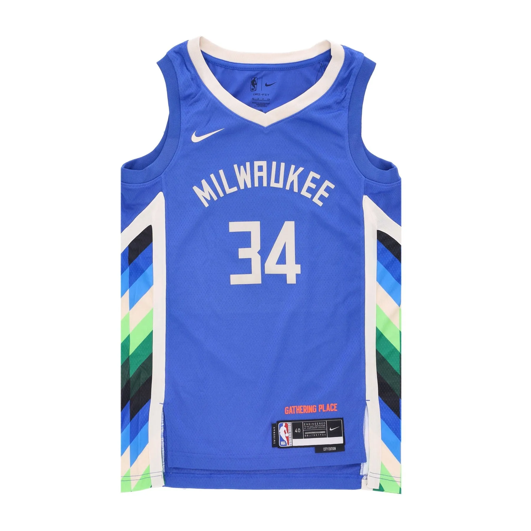 Canotta Basket Uomo Nba City Edition 22 Dri-fit Swingman Jersey No 34 Giannis Antetokounmpo Milbuc Game Royal