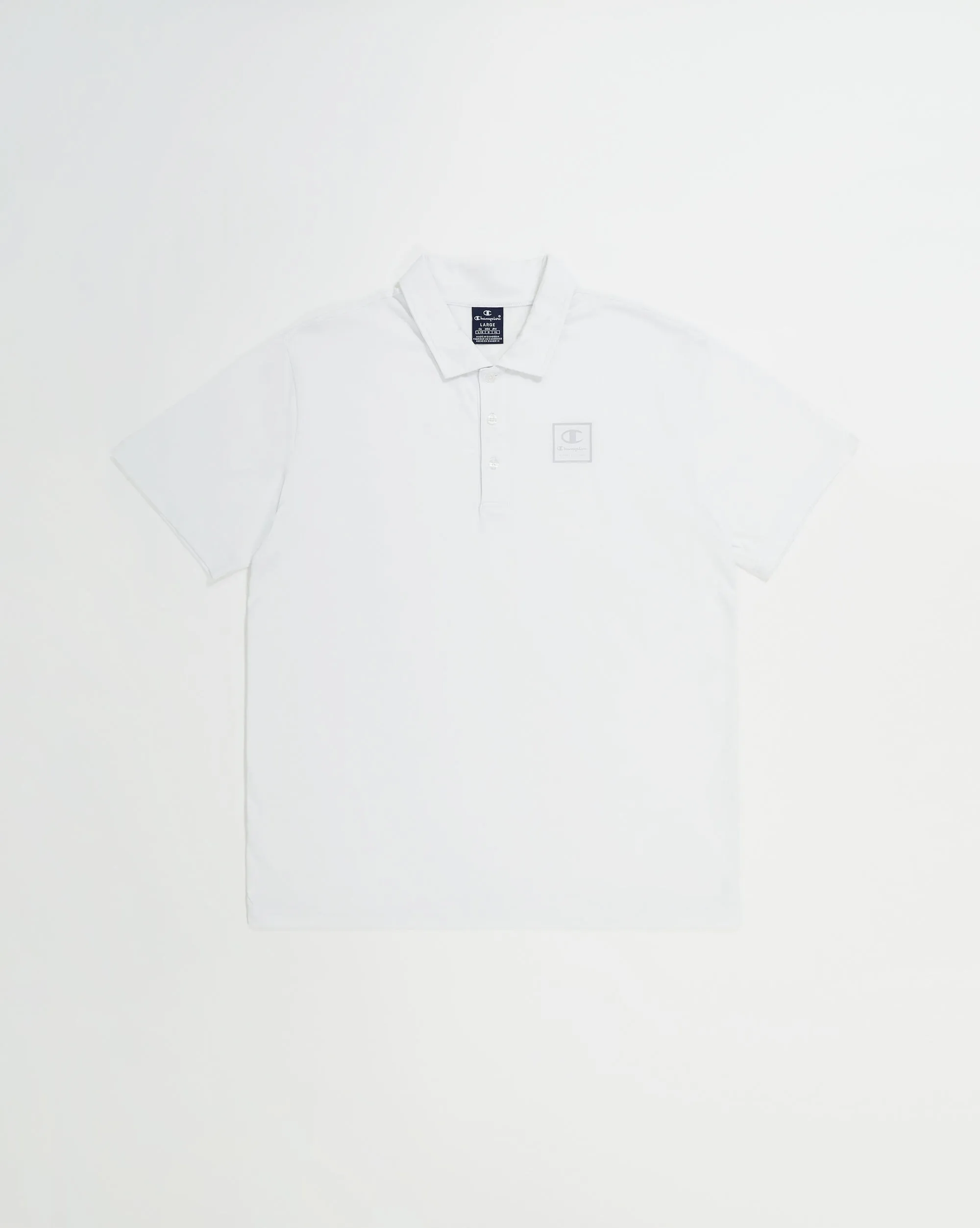 Champion Polo Confort Fit In Jersey Bianco Uomo