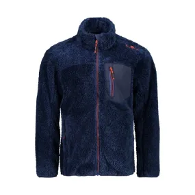 Cmp Boy Jacket Pile Orsetto Blu Zip Arancio Junior Bimbo