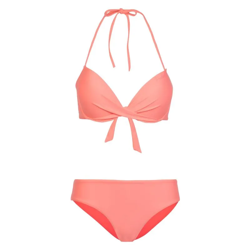 Costume da bagno Protest donna Briana Bcup Halter Bikini (Coral Blaze)