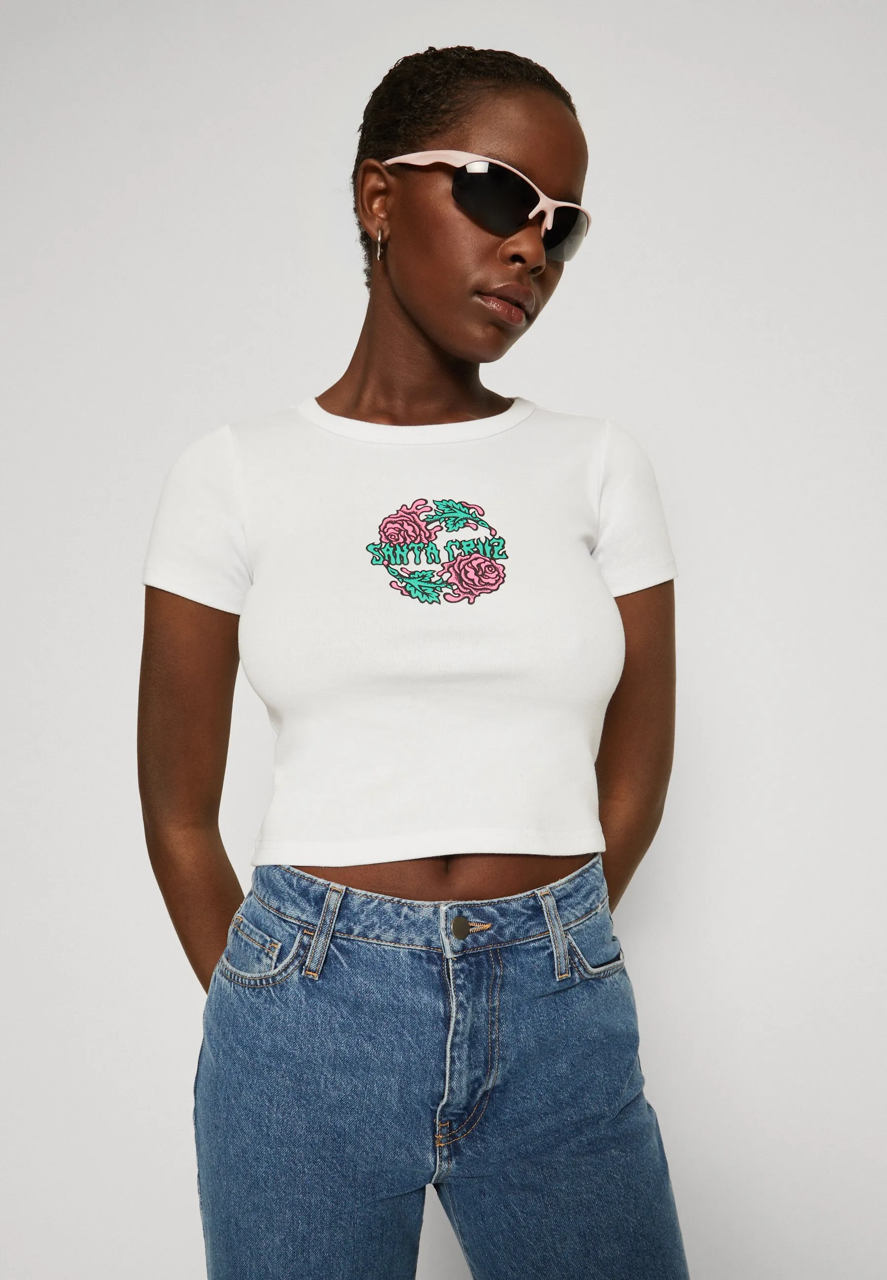 DRESSEN ROSE CREW TWO FRONT - T-shirt con stampa