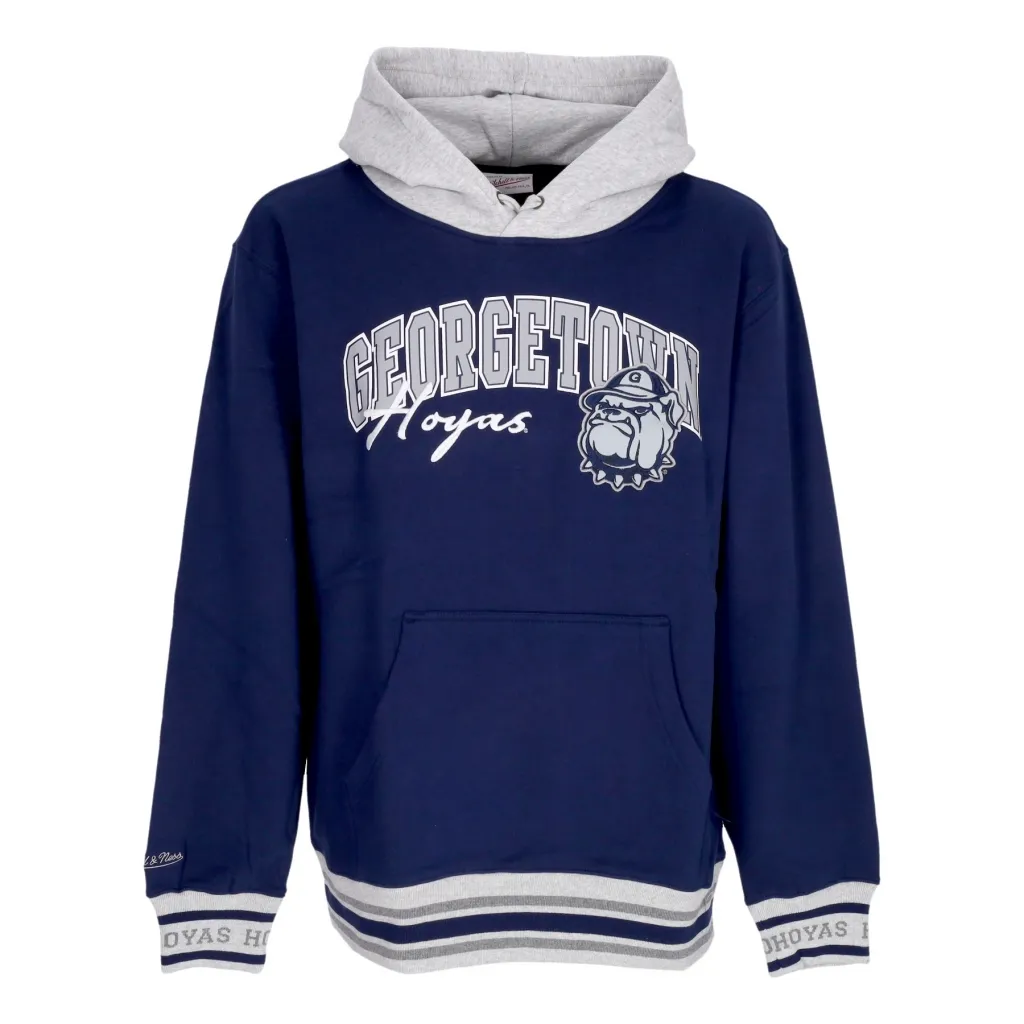 felpa cappuccio uomo ncaa premium fleece vintage logo hoodie geohoy NAVY