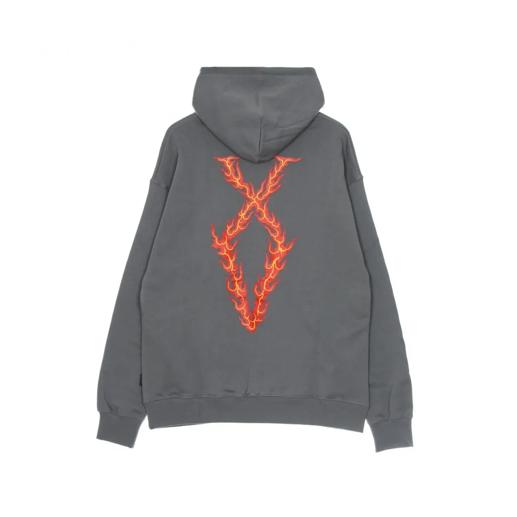 felpa cappuccio uomo xv flame hoodie GREY W