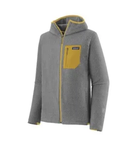 Felpa con cappuccio con zip integrale PATAGONIA R1 Air Uomo (Salt Grey)