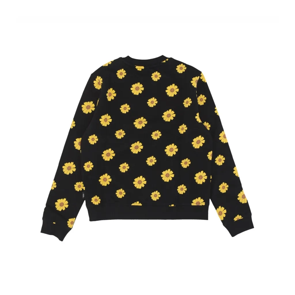 felpa girocollo ragazza sunfloral crew BLACK