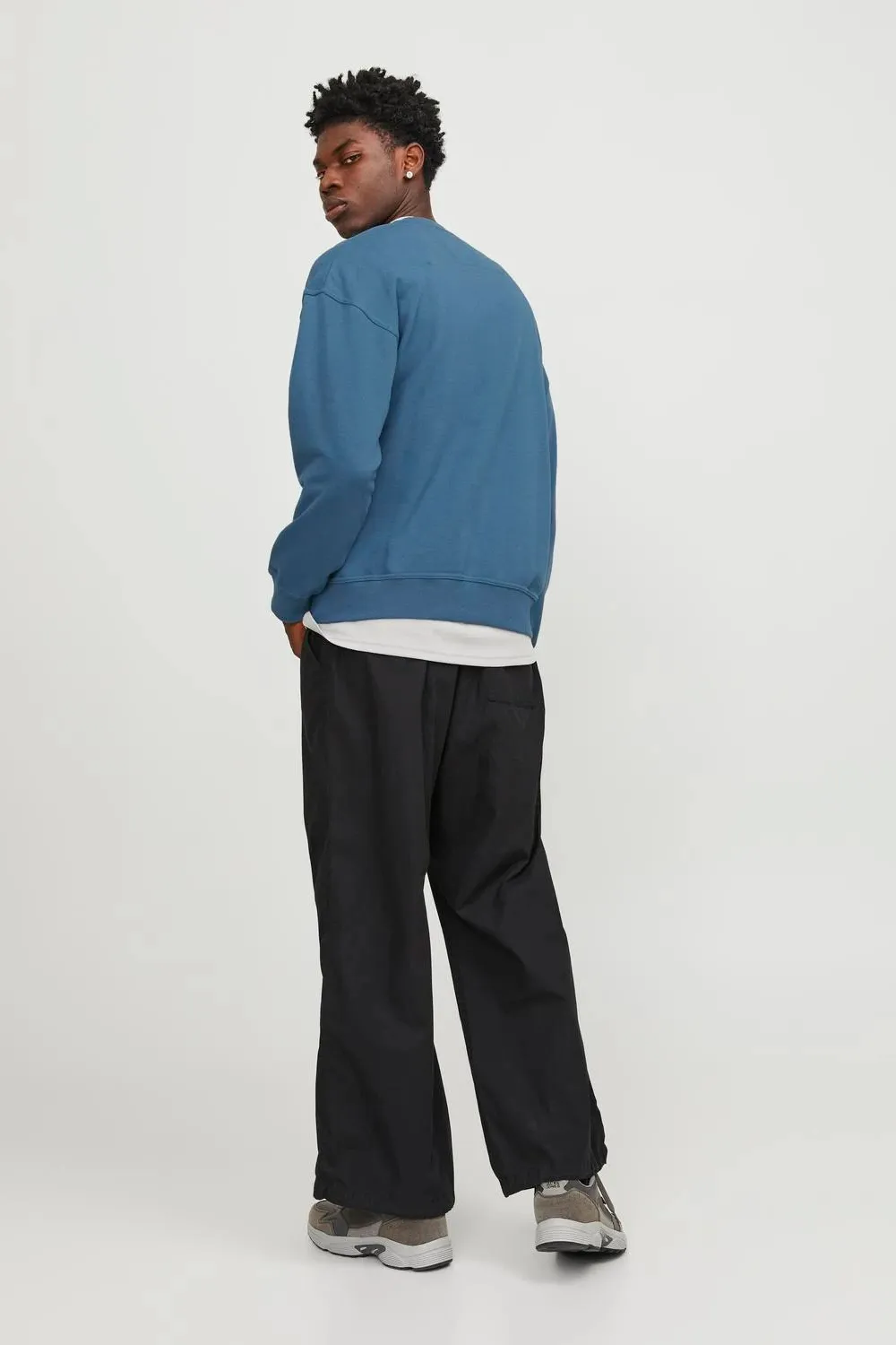 Felpa senza cappuccio Jack Jones JCOCOLLECTIVE SWEAT CREW NECK SN Blu marine