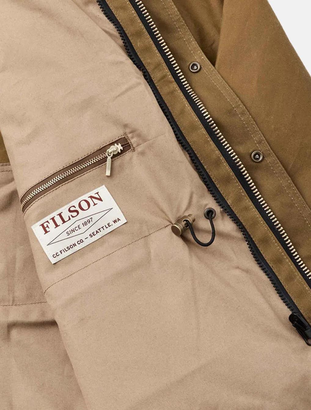 Filson Tin Cloth Field Jacket Dark Tan