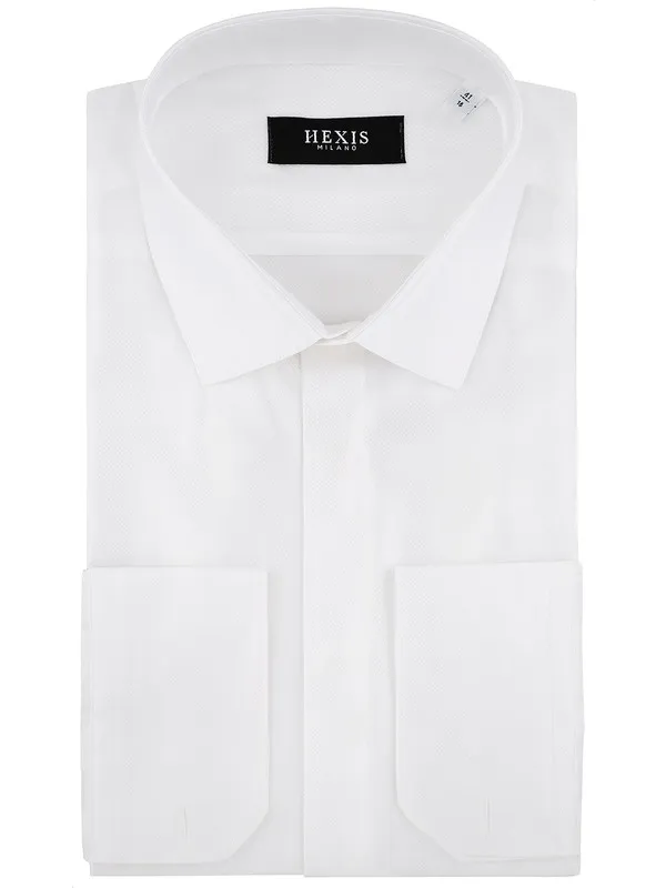 French Cuffs Shirt with Concealed Placket