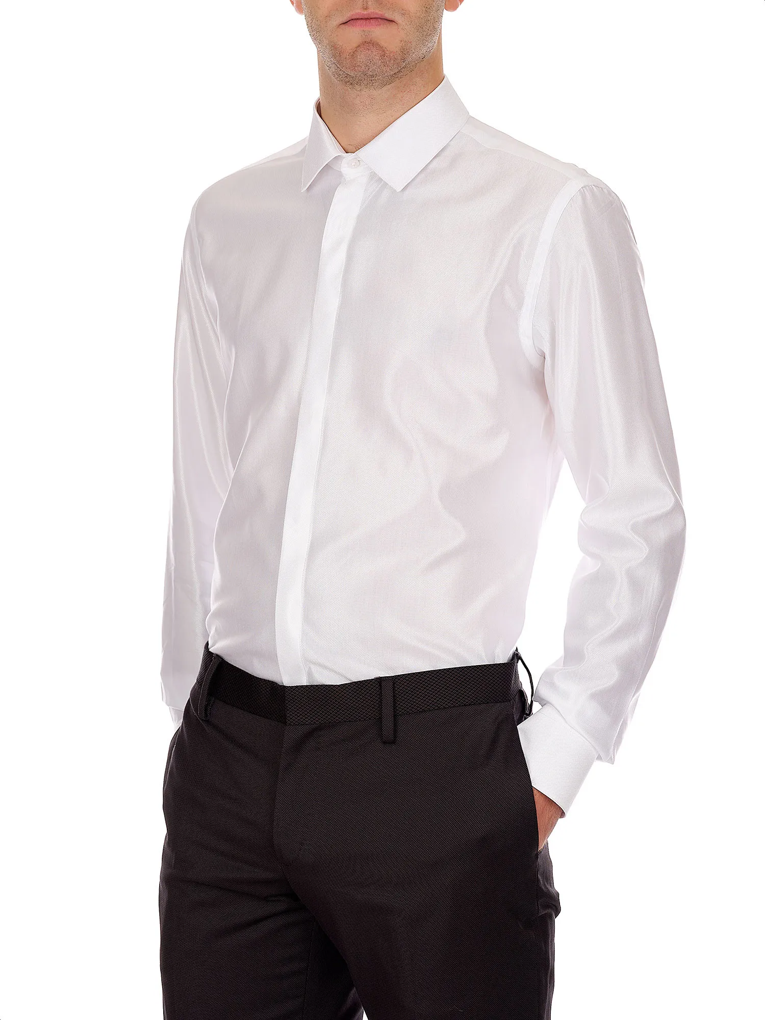 French Cuffs Shirt with Concealed Placket