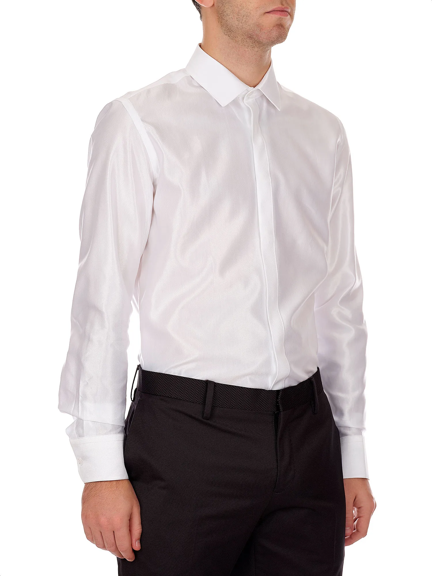 French Cuffs Shirt with Concealed Placket