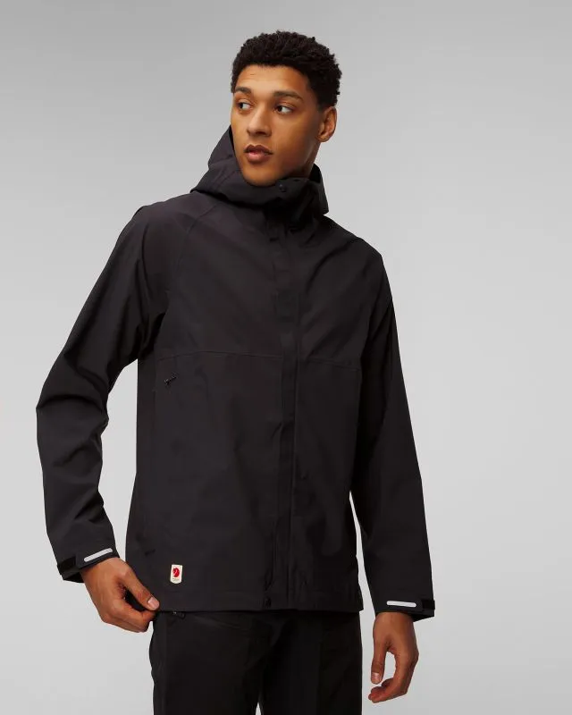 Giacca hardshell nera da uomo Fjallraven HC Hydratic Trail Jacket M