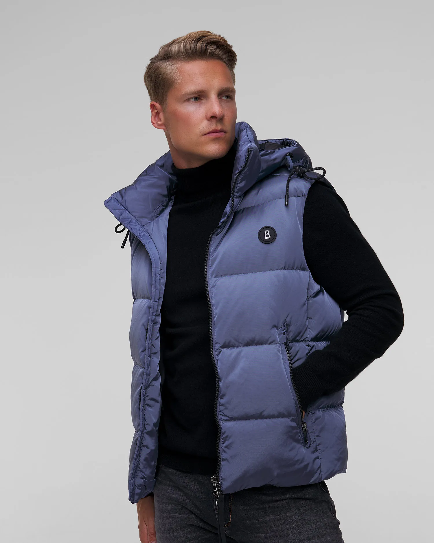 Gilet blu con piumino da uomo BOGNER Jimmy-D 38407593-424