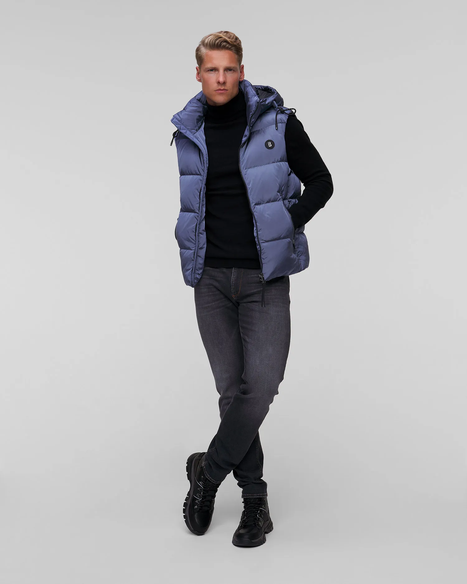 Gilet blu con piumino da uomo BOGNER Jimmy-D 38407593-424