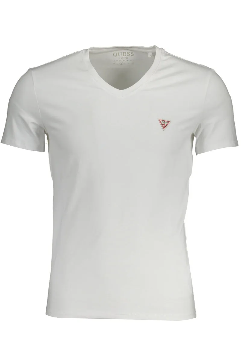 GUESS JEANS T-SHIRT MANICHE CORTE UOMO BIANCO