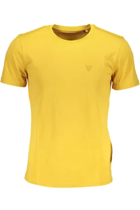 GUESS JEANS T-SHIRT MANICHE CORTE UOMO GIALLO