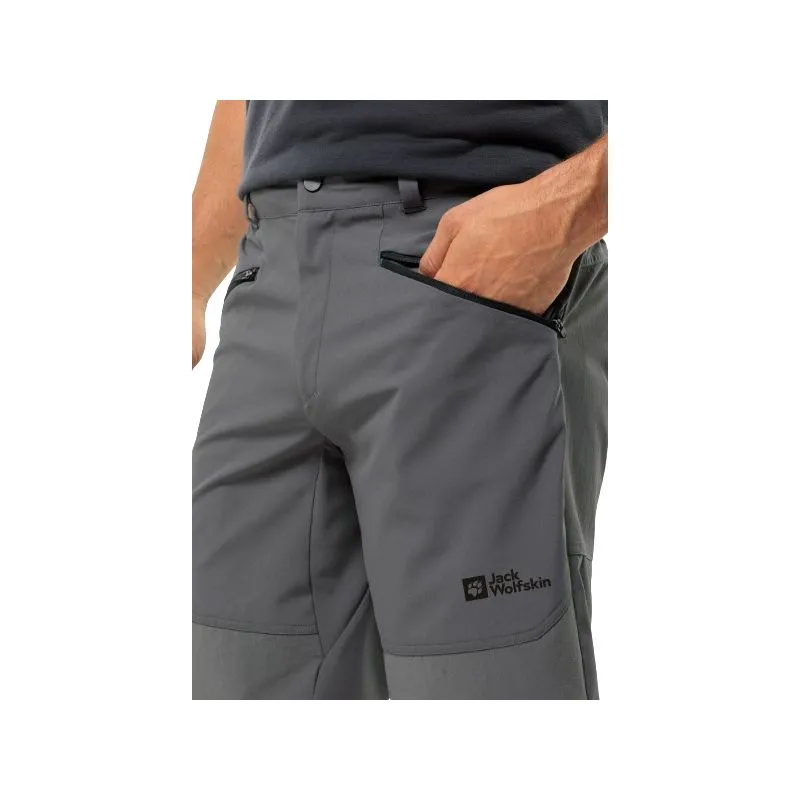 JACK WOLSKINS Pantaloncini da trekking alpino (Slate) Uomo