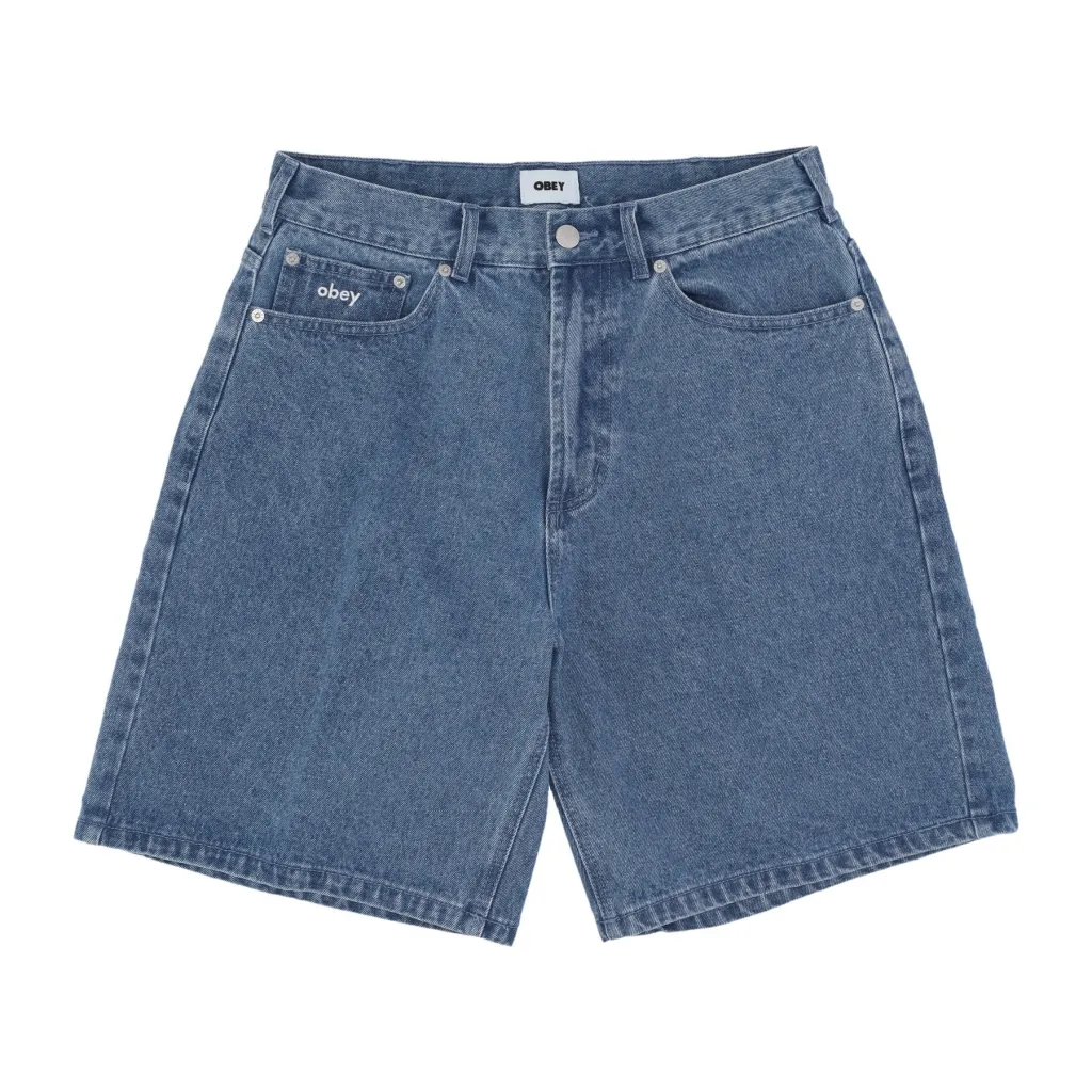 jeans corto uomo bigwig baggy denim short LIGHT INDIGO