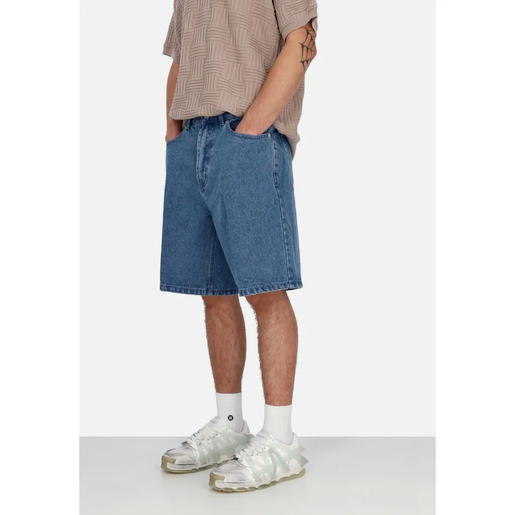 jeans corto uomo bigwig baggy denim short LIGHT INDIGO