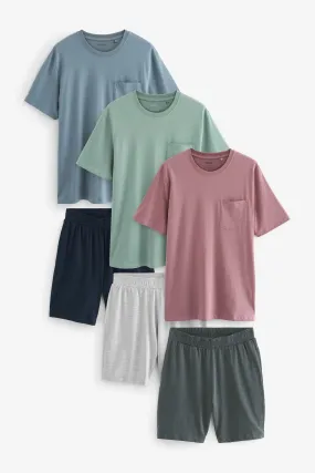 Jersey Pyjama Shorts Set 3 Pack