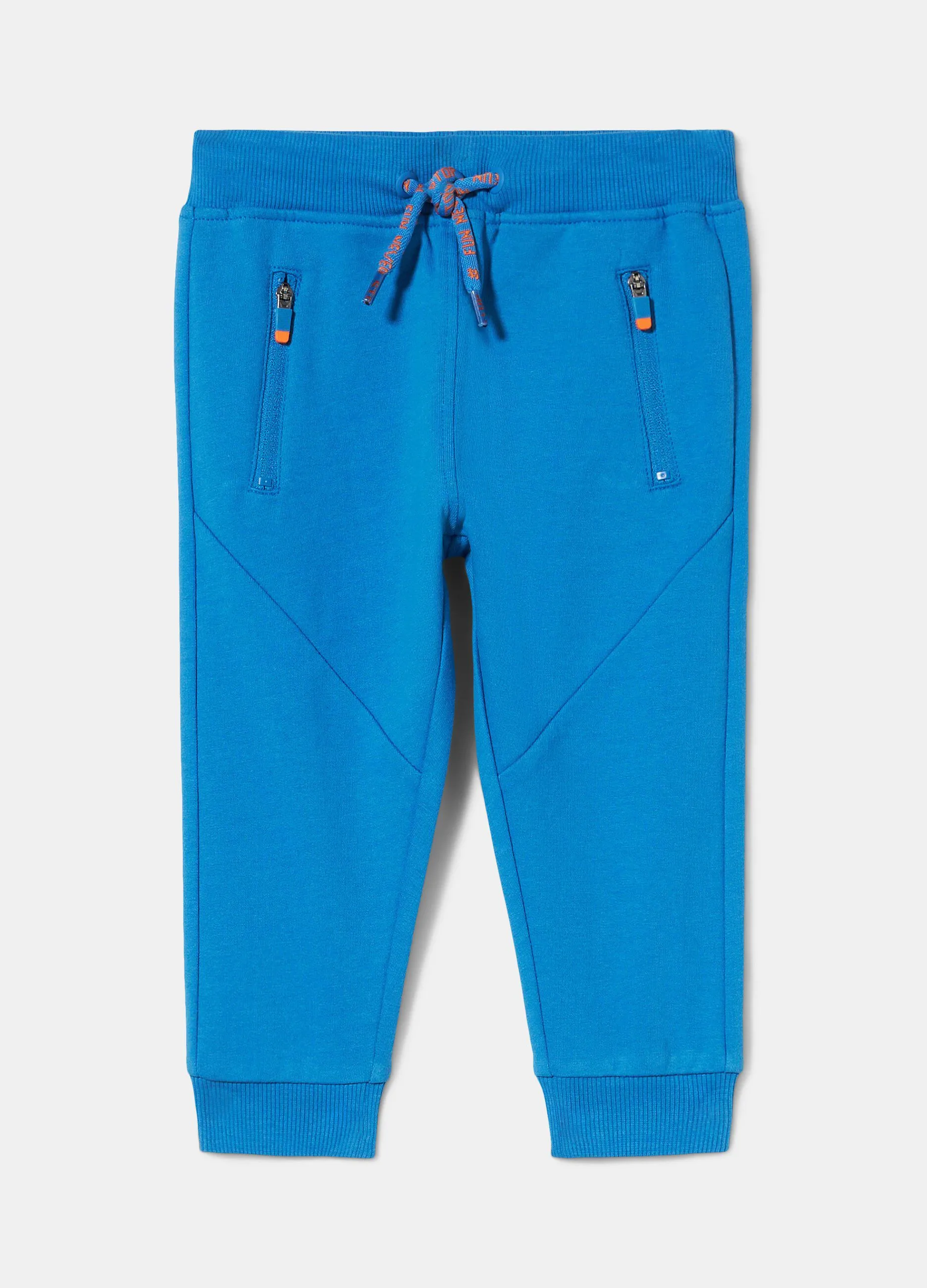 Joggers in felpa di puro cotone neonato