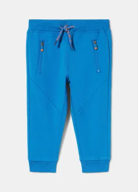 Joggers in felpa di puro cotone neonato