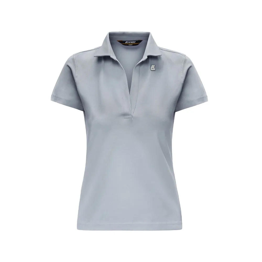 K-Way Polo Maglia Charlette Azzurro Donna