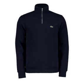      LACOSTE FELPA MEZZA ZIP IN INTERLOCK  