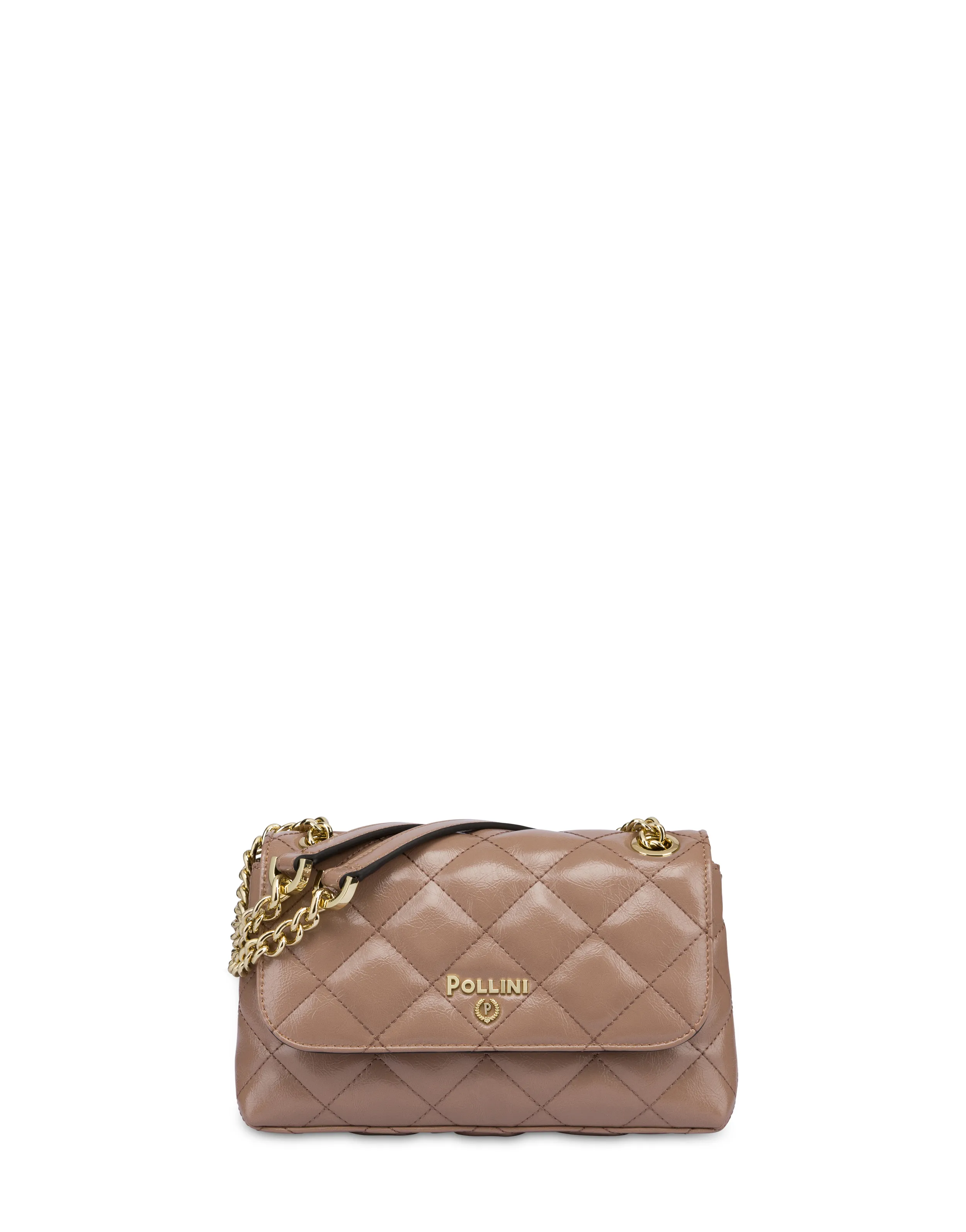     Linea Pollini Borsa A Spalla Matelassé Shiny Waltzer Night Nude