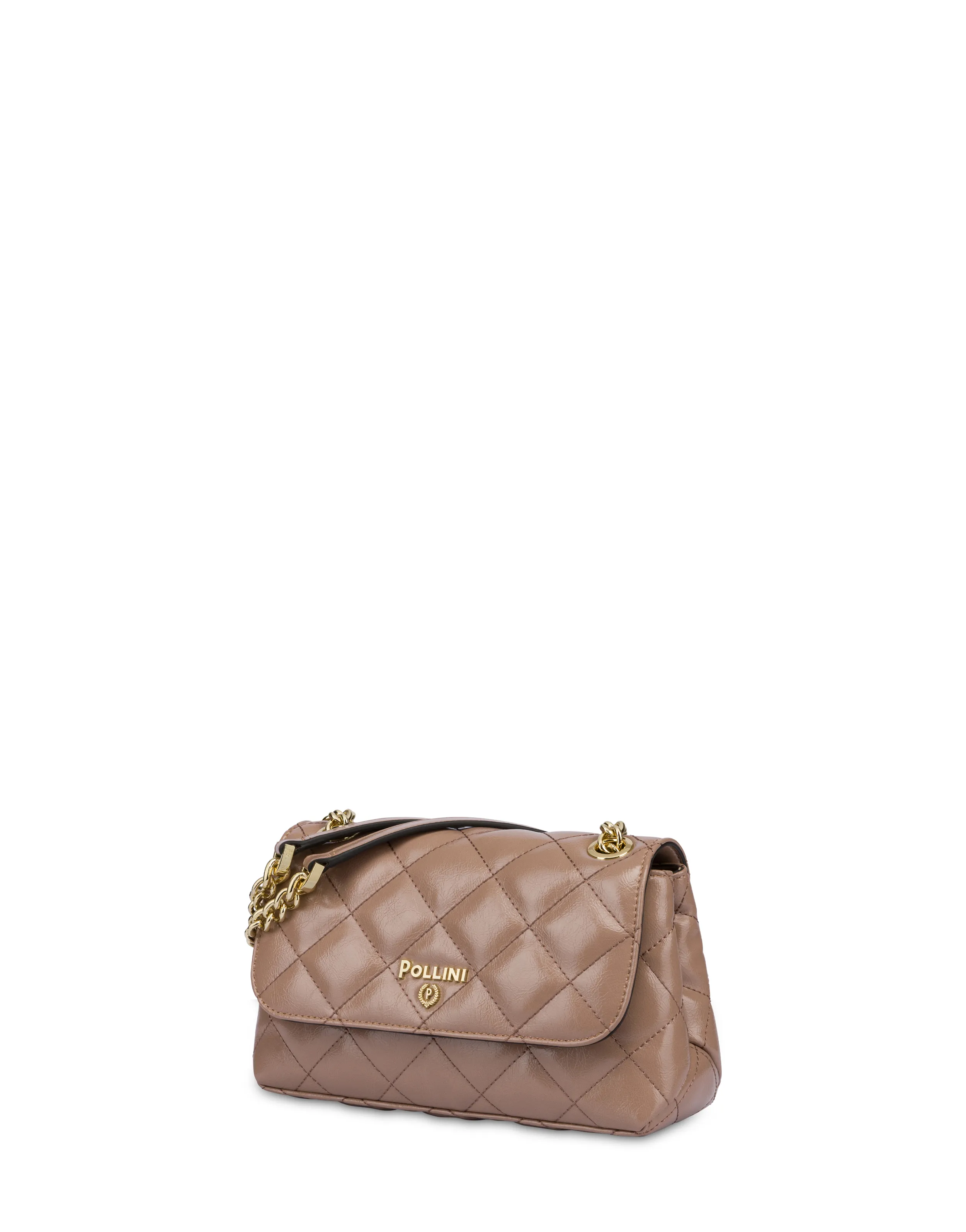     Linea Pollini Borsa A Spalla Matelassé Shiny Waltzer Night Nude