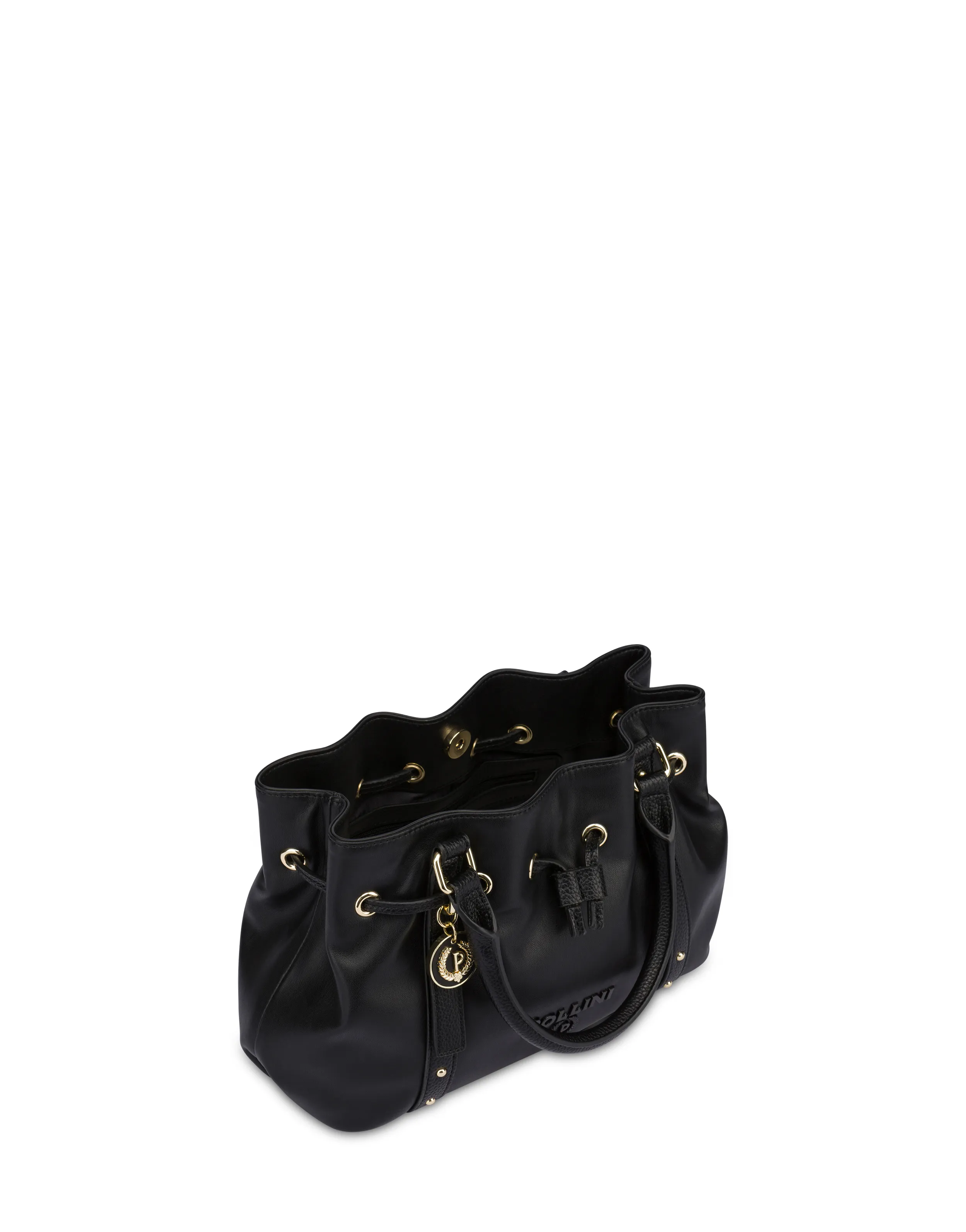     Linea Pollini Borsa In Nappa Serena Small Nero/nero