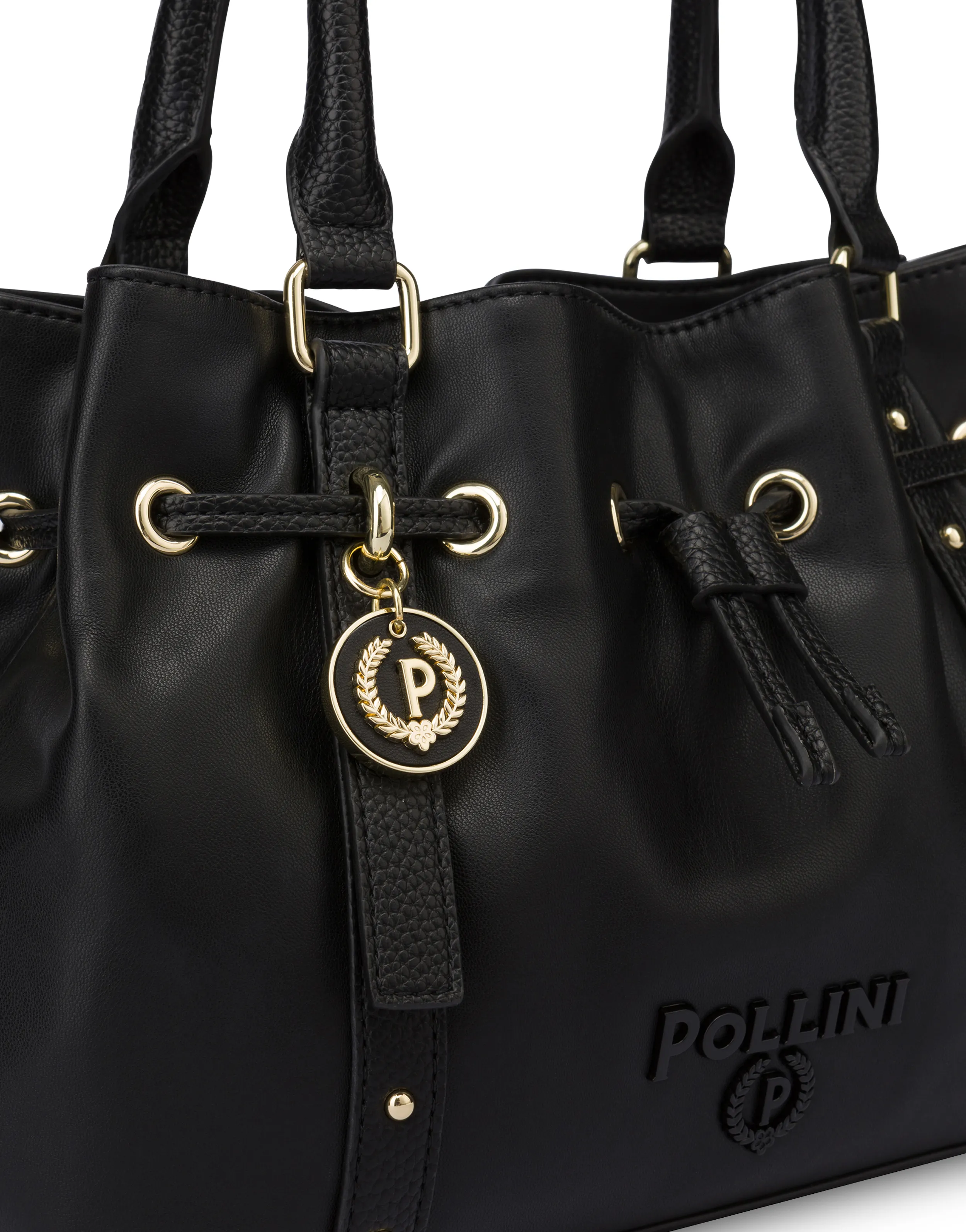     Linea Pollini Borsa In Nappa Serena Small Nero/nero