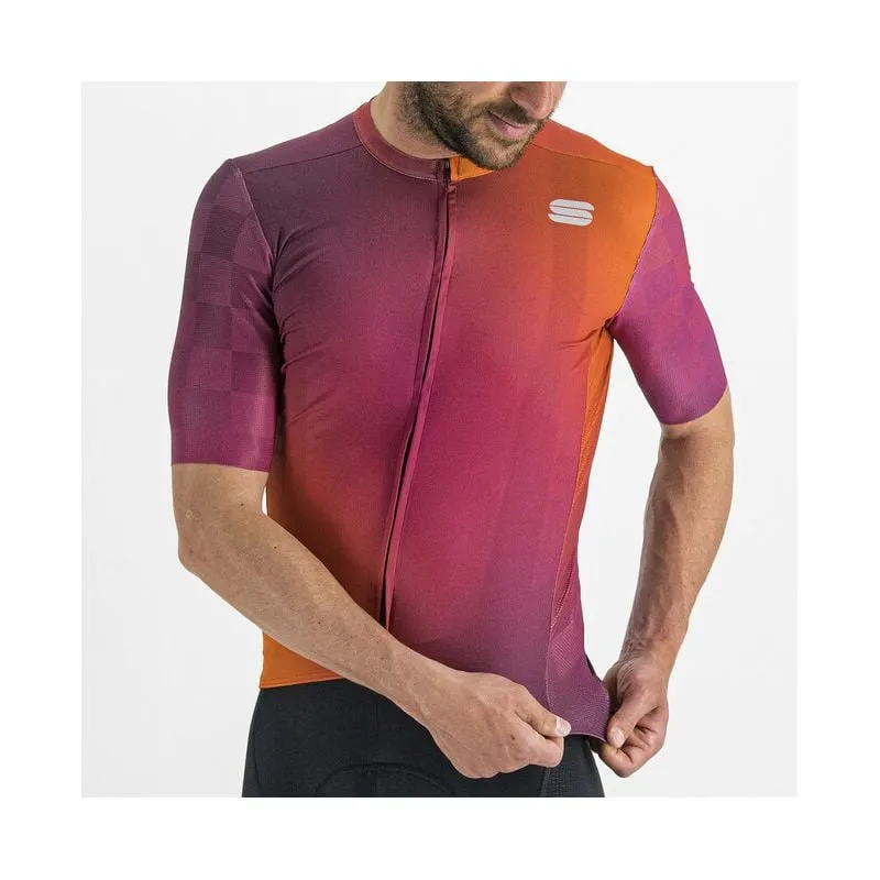 Maglia da ciclismo SPORTFUL Rocket Jersey (CYCLAMEN CARROT PRUNE) uomini