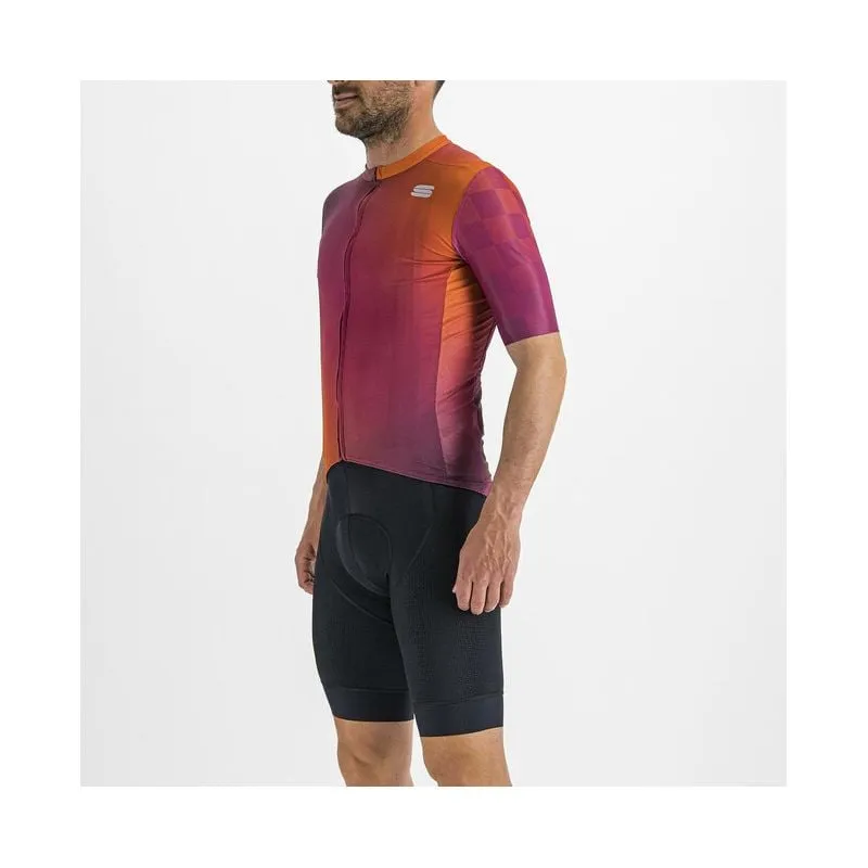 Maglia da ciclismo SPORTFUL Rocket Jersey (CYCLAMEN CARROT PRUNE) uomini