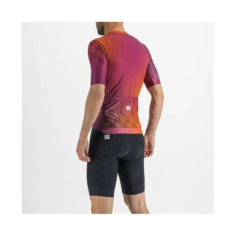 Maglia da ciclismo SPORTFUL Rocket Jersey (CYCLAMEN CARROT PRUNE) uomini